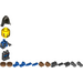 LEGO Schwarz Falcon Knight (Neck Halterung) Minifigur