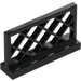 LEGO Svart Gjerde 1 x 4 x 2 Lattice (3185)