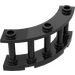 LEGO Zwart Schutting Spindled 4 x 4 x 2 Kwart Rond met 3 noppen (21229)