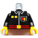 LEGO Schwarz Feuer Kapitän Torso (973)