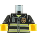 LEGO Noir Fire-Fighter&#039;s Torse avec Jacket (76382 / 88585)