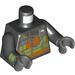 LEGO Black Firefighter Minifig Torso (973 / 76382)
