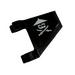 LEGO Black Flag 2 x 2 Angled with Ninja Skull with Crossed Swords (Both Sides) Sticker without Flared Edge (44676)