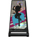 LEGO Black Flag 7 x 3 with Bar Handle with Dancer (Hands in the Air) from Set 41105 Sticker (30292)