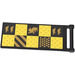 LEGO Black Flag 7 x 3 with Bar Handle with HP Hufflepuff House Banner (Both Sides) Sticker (30292)