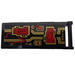 LEGO Black Flag 7 x 3 with Bar Handle with Red Wires and Gold Circuitry Sticker (30292)