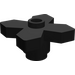 LEGO Schwarz Blume 2 x 2 mit Angular Blätter (4727)