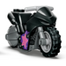 LEGO Zwart Flywheel Bike met Medium Stone Grijs Achterkant Wiel