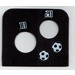 LEGO Black Foam 82 X 94 MM Black with 10, 20, Footballs Sticker (42374)