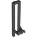 LEGO Black Forklift Rails 2 x 3 x 7.6 with Rubber Belt Holder