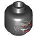 LEGO Black Garmadon Minifigure Head (Recessed Solid Stud) (3626 / 34145)