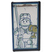 LEGO Zwart Glas for Venster 1 x 4 x 6 met Quirinus Quirrell / Ron Weasley Patroon mirrored Sticker (6202)