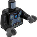 LEGO Zwart Gorzan met Dark Bruin Heavy Armour en Chi Torso (76382 / 88585)