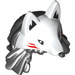LEGO Black Hair with Braids with White Wolf Mask (65478)