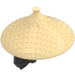 LEGO Black Hair with Tan Conical Hat (69509 / 100928)