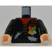 LEGO Nero Harry Potter Busto con Rosso POTTER Stitching e Nero Braccia e Chiaro Carne Mani (973 / 76382)