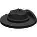 LEGO Black Hat with Wide Flat Brim with Side Turned Up (30167)