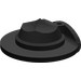 LEGO Black Hat with Wide Flat Brim with Side Turned Up (30167)