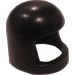 LEGO Black Helmet with Thin Chinstrap and Visor Dimples