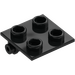 LEGO Black Hinge 2 x 2 Top (6134)