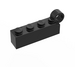 LEGO Noir Charnière Brique 1 x 8 Male