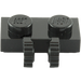LEGO Zwart Scharnier Plaat 1 x 2 Vergrendelings met Dual Vingers (50340 / 60471)