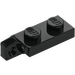 LEGO Black Hinge Plate 1 x 2 with Single Finger on End Vertical with Bottom Groove (44301)