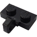LEGO Black Hinge Plate 1 x 2 with Vertical Locking Stub without Bottom Groove (44567 / 49716)