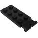 LEGO Schwarz Scharnier Platte 2 x 4 mit Baggerschaufel Halter (3315)