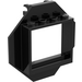 LEGO Black Hinge Window Frame 1 x 4 x 3 with Octagonal Panel and Side Studs (2443)