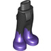 LEGO Black Hip with Pants with Dark Purple Boots (16925)