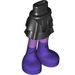 LEGO Zwart Heup met Kort Dubbele Layered Skirt met Purple boots (36178 / 92818)