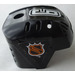 LEGO Black Hockey Helmet with NHL Logo and 6 Sticker (44790)