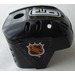 LEGO Noir Hockey Casque avec NHL logo et 6 Autocollant (44790)