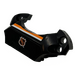 LEGO Zwart Hockey Torso Plaat met NHL logo aan Zwart Background en Wit en Oranje Streep Sticker (44791)