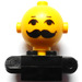 LEGO Black Homemaker Figure with Yellow Head