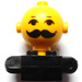 LEGO Zwart Homemaker Figure with Yellow Head