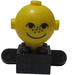 LEGO Zwart Homemaker Figure met Geel Hoofd en Freckles