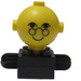 LEGO Schwarz Homemaker Figure with Yellow Head and Glasses