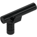 LEGO Black Hose Nozzle with Side String Hole without Grooves (60849)