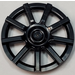 LEGO Black Hub Cap with 9 Spokes