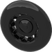 LEGO Black Hub Cap with Large Flange (49098)
