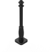 LEGO Black Lamp Post 2 x 2 x 7 with 6 Base Grooves (2039)