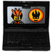 LEGO Schwarz Laptop mit Agents Gold Zahn Screen Aufkleber (62698)