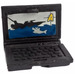 LEGO Black Laptop with Boat and Shark Targeting Screen Sticker (62698)