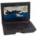 LEGO Schwarz Laptop mit Boot und Hai Targeting Screen Aufkleber (62698)