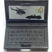 LEGO Schwarz Laptop mit Helicopter und Auto Targeting Screen Aufkleber (18659 / 62698)