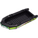 LEGO Svart Stor Dinghy 22 x 10 x 3 med Lime Klistremerke (62812)