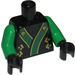 LEGO Black Lloyd - Black and Green Kimono Torso (973)