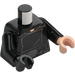 LEGO Black Luke Skywalker with Jedi Master Outfit and Mid-Length Hair Minifig Torso (973 / 76382)